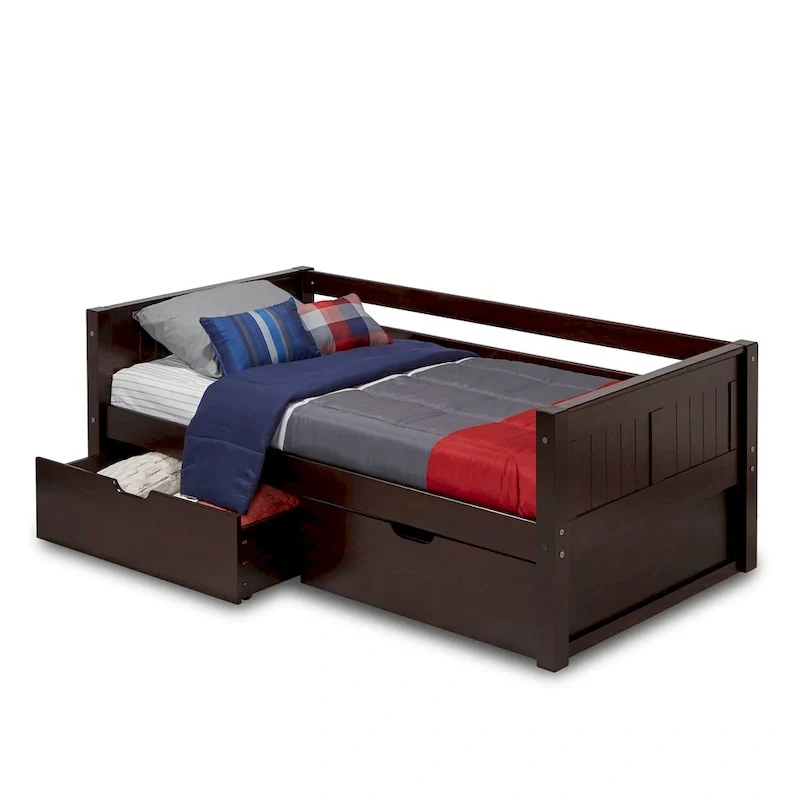 Panel Headboard - Twin Size Day Bed with Drawers