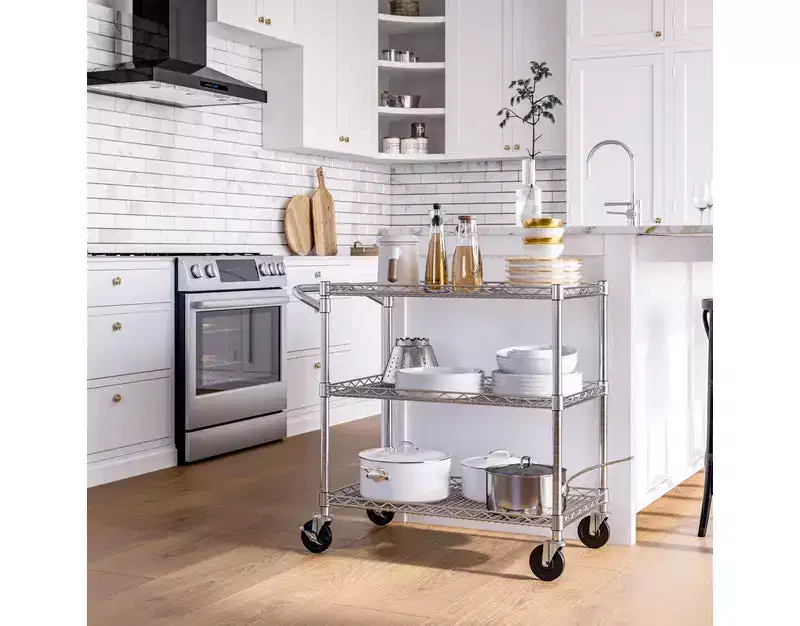 Seville Classics UltraDurable NSF Commercial Heavy Duty Rolling Utility Cart