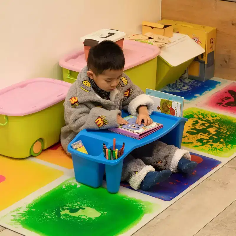 Basicwise Kids Lap Desk Tray, Portable Activity Table