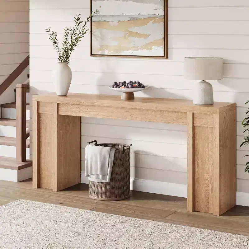 COZONY 70 Extra-Long Console Table, Wooden Sofa Table for Entryway, Foyer, Hallway & Behind Couch