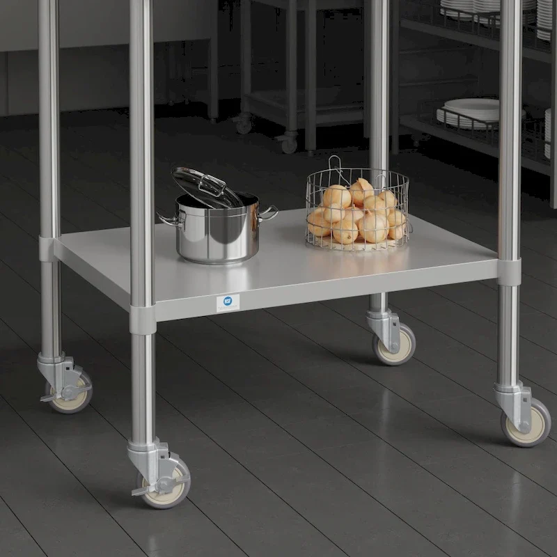 4 Commercial Heavy Duty Casters with 2 Swivel Casters, 2 Locking Casters