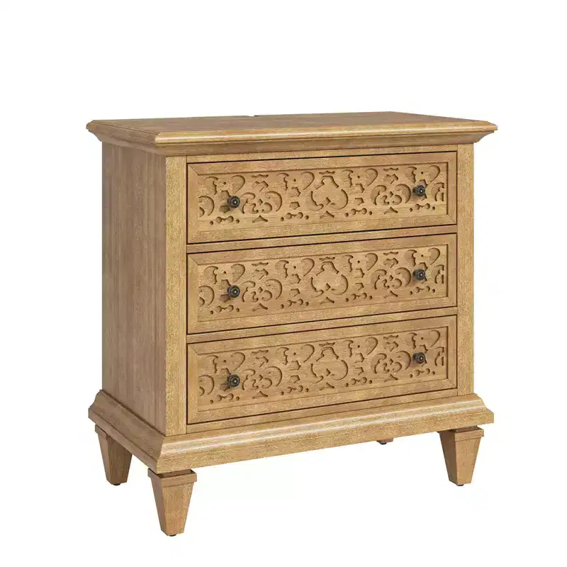 3 - Drawer end table with Built-In Outlets