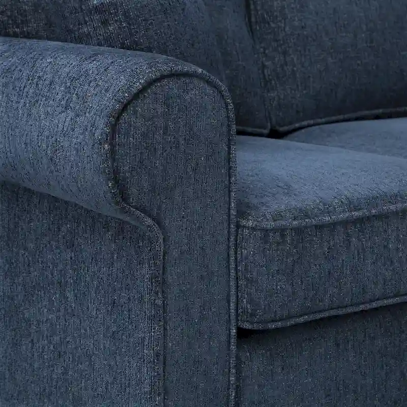 Rylee Rolled Arm Sectional with Pillows