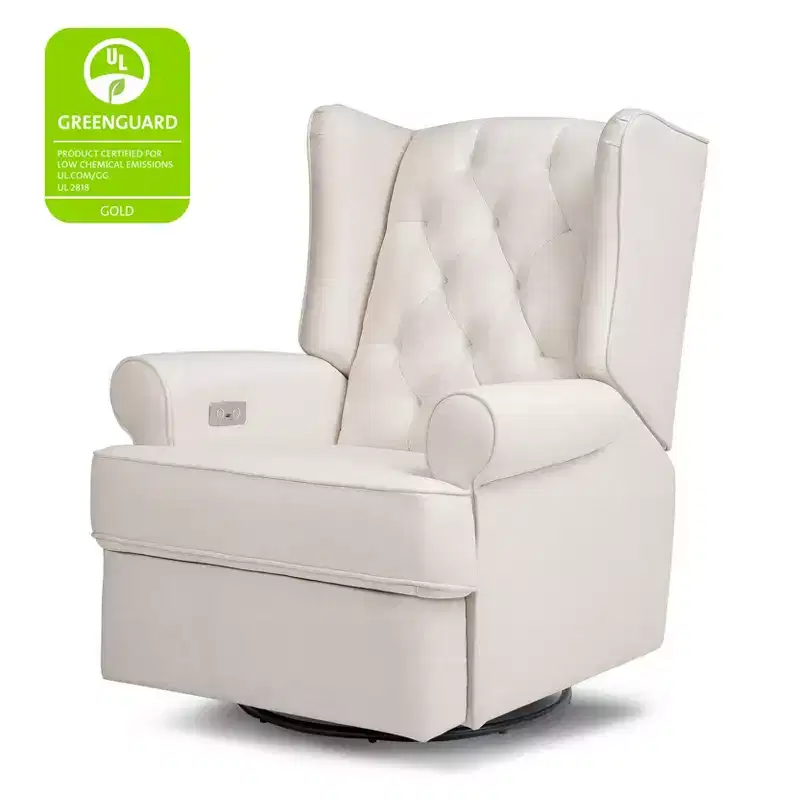 Electronic Recliner and Swivel Glider with USB Port, Performance Cream Eco-Weave