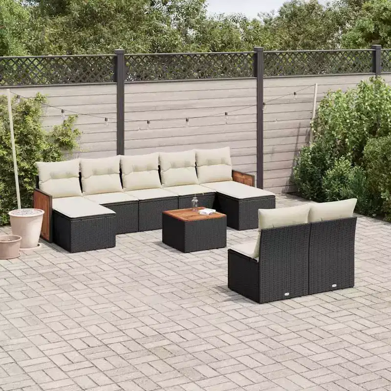 vidaXL Garden Sofa Set Poly Rattan Modular Modular