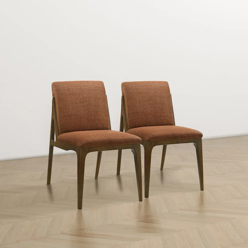 Omaha Luxury Modern Solid Wood Dining Chair (Set of 2)