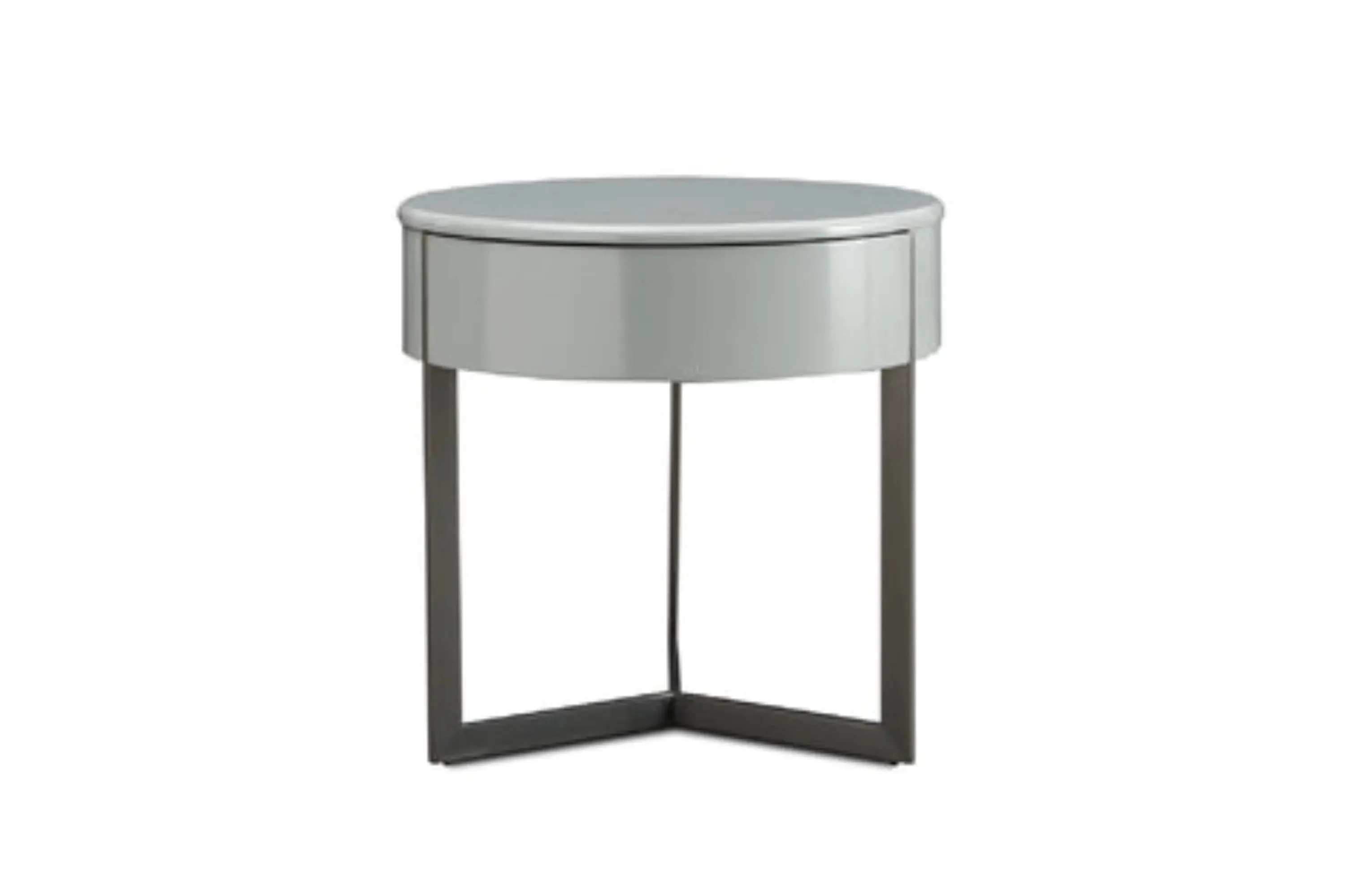 Sleek Grey Bedside Table for Modern Bedrooms