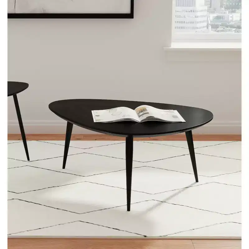 Coaster,Odessa Triangular Solid Wood Coffee Table