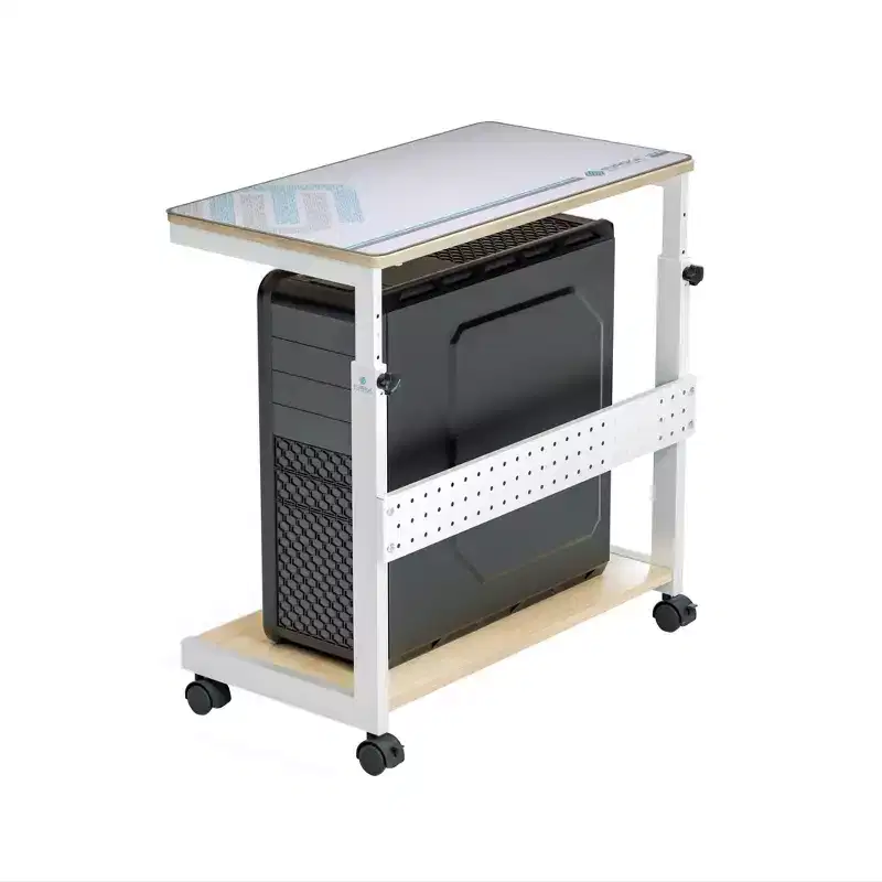 EUREKA ERGONOMIC Mobile Height Adjustable CPU Cart with Mouse Pad