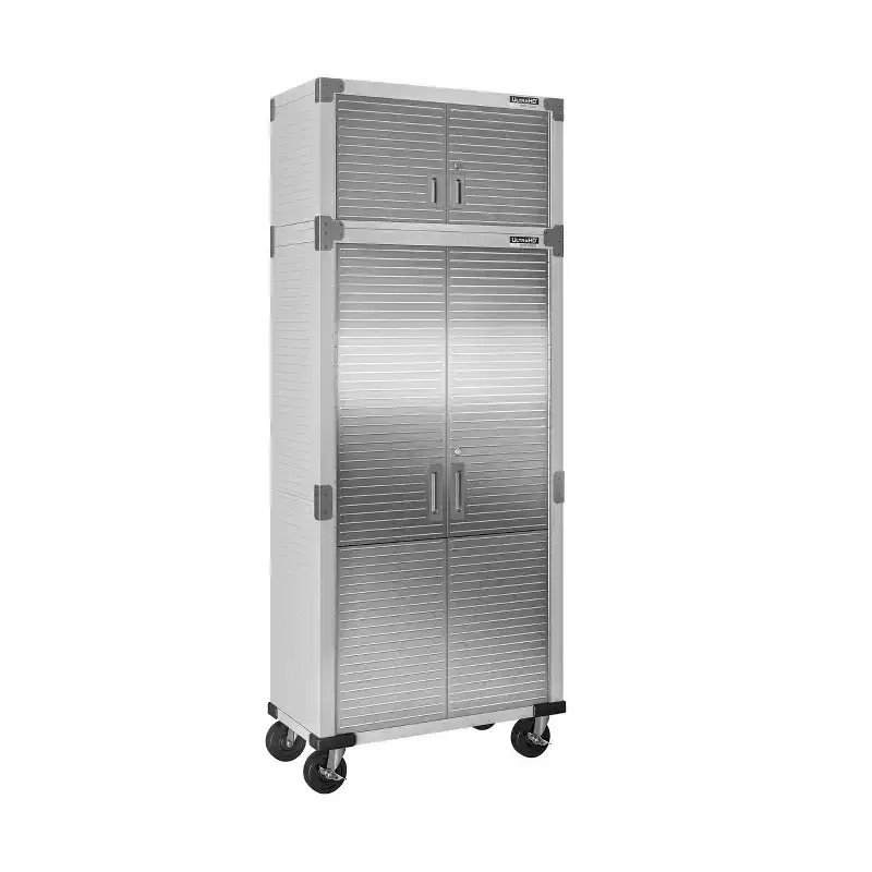 Seville Classics UltraHD 2-Piece Storage Cabinet Set, 36 x 18 x 90.5