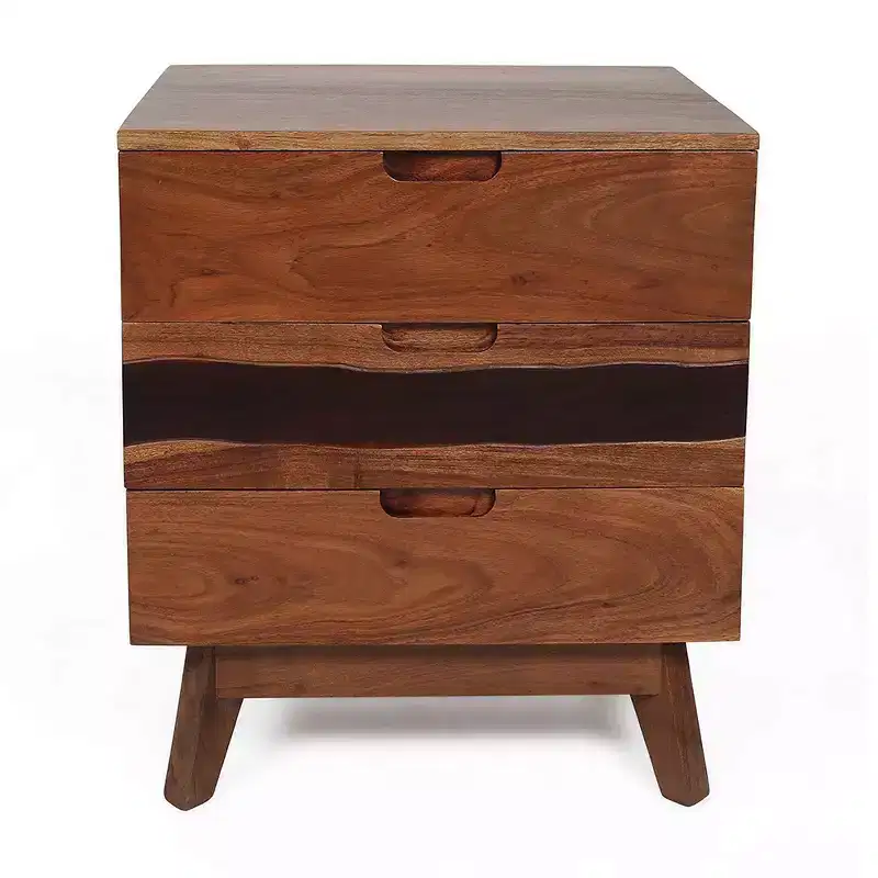 Nightstand Table for Bedroom Storage 21.5x16.5x23