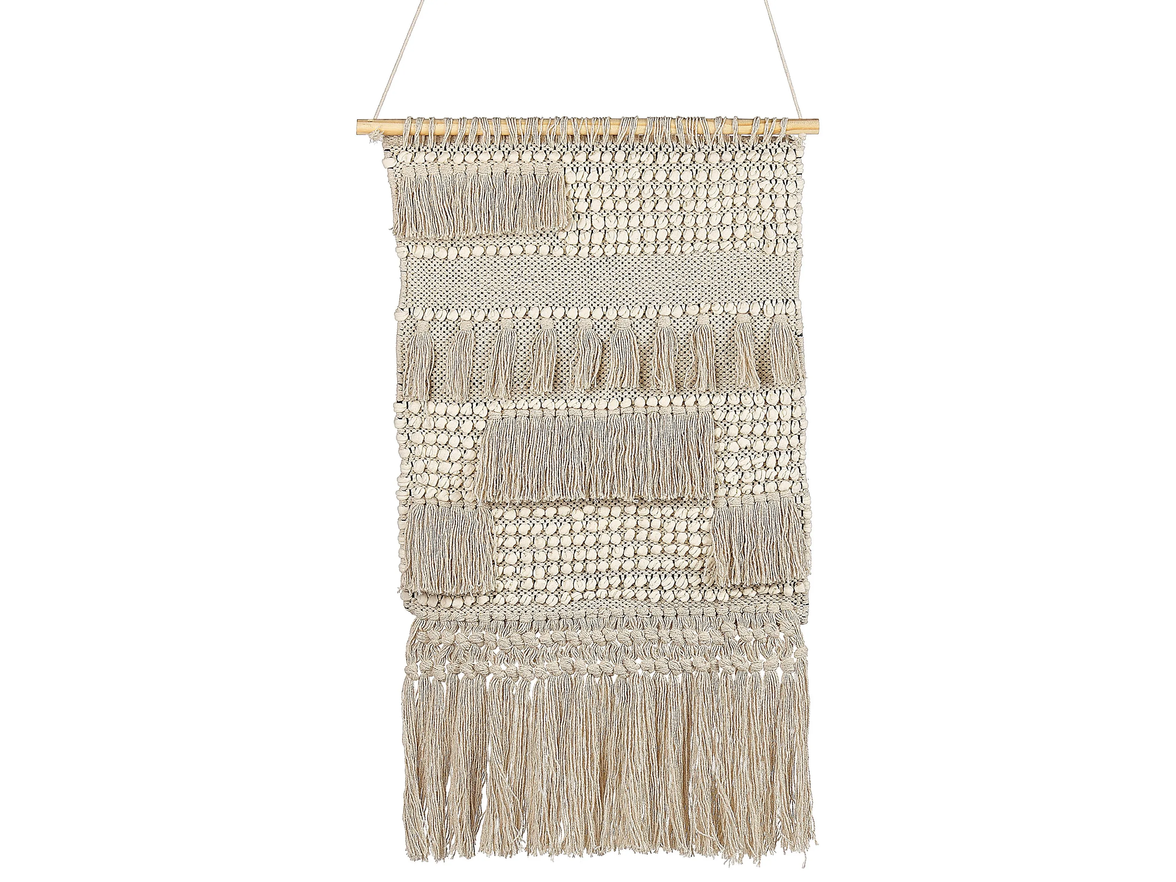 Decorazione da parete in tessuto Cotone 102 cm Beige