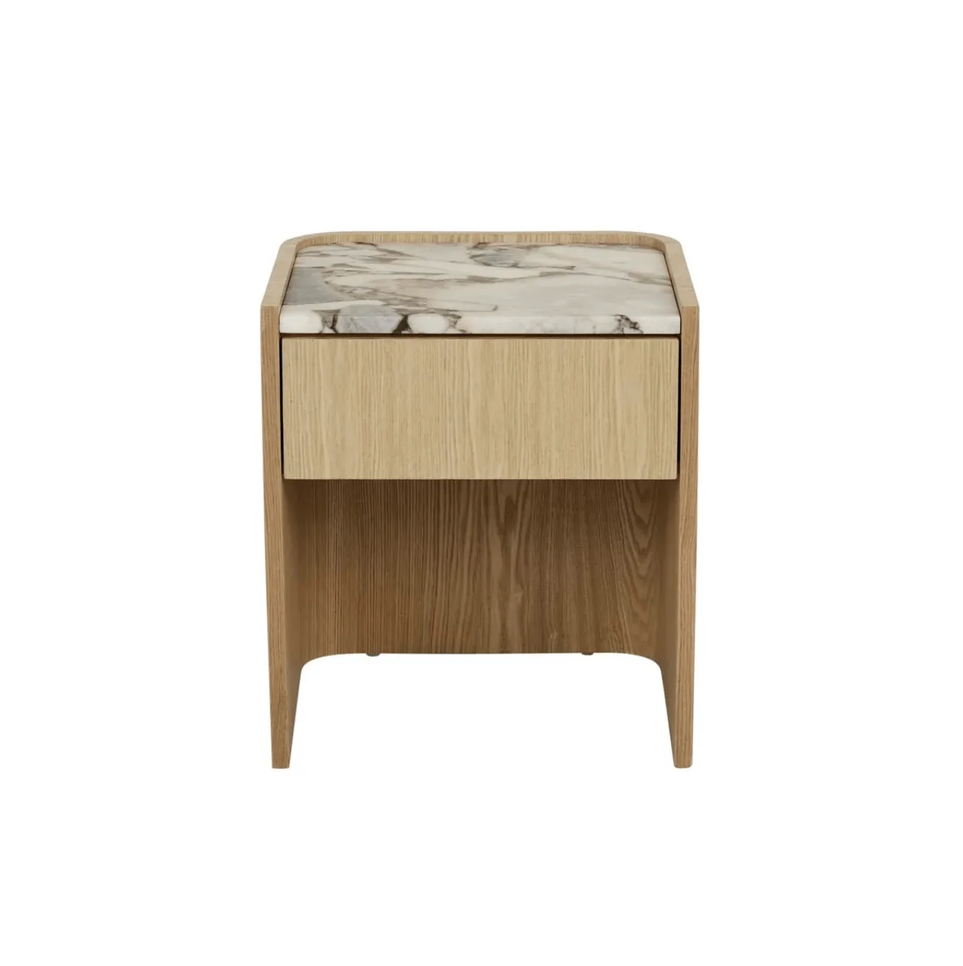 Modern Natural ash Marble Bedside Table for Bedroom