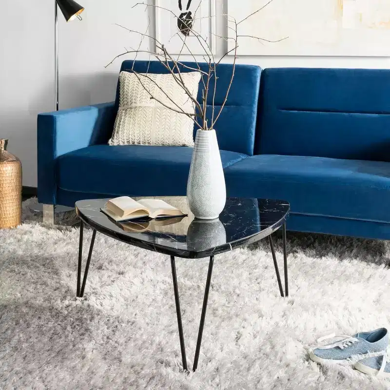 Jacky Triangle Coffee Table - Black - Safavieh