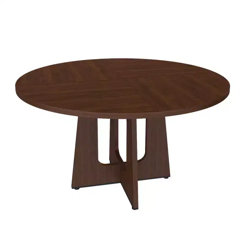 47 Round Dining Table, Mid-Century Pedestal Base, Seats 24