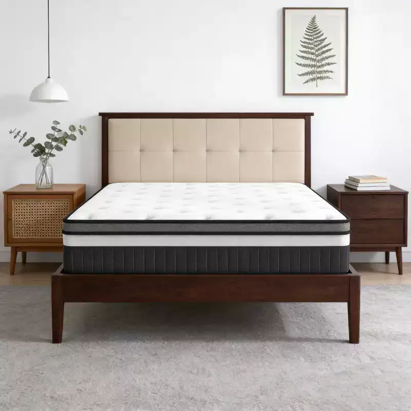 14 Inch Queen Gel Memory Foam Mattress Medium Firmness, Mattresses for Pressure Relief & Cool Sleep CertiPUR-US Certified
