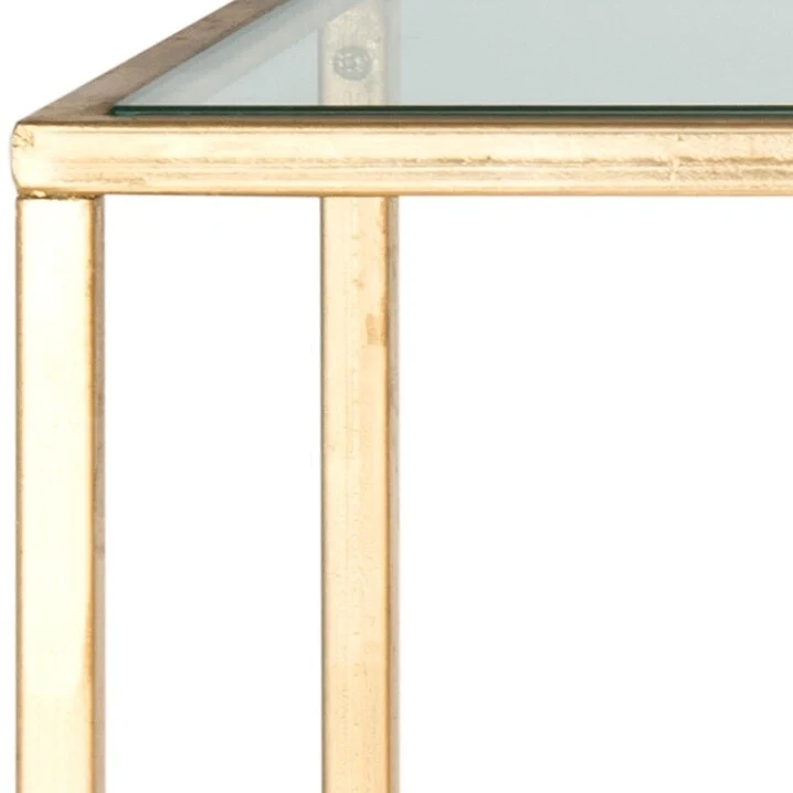 SAFAVIEH Colette Gold Console - 63 x 16 x 32 - 63Wx16Dx32H