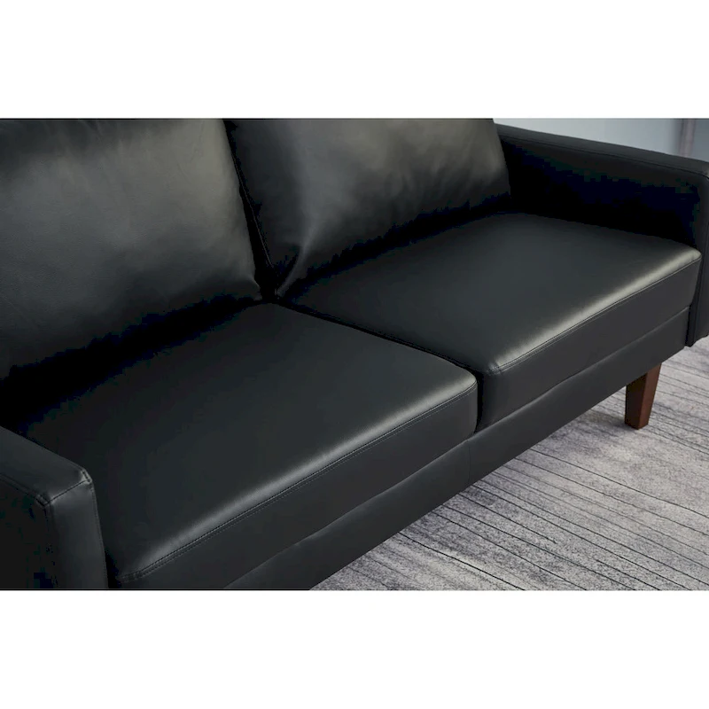 Faux leather 2 Piece Loveseat and Sofa Living Room Set