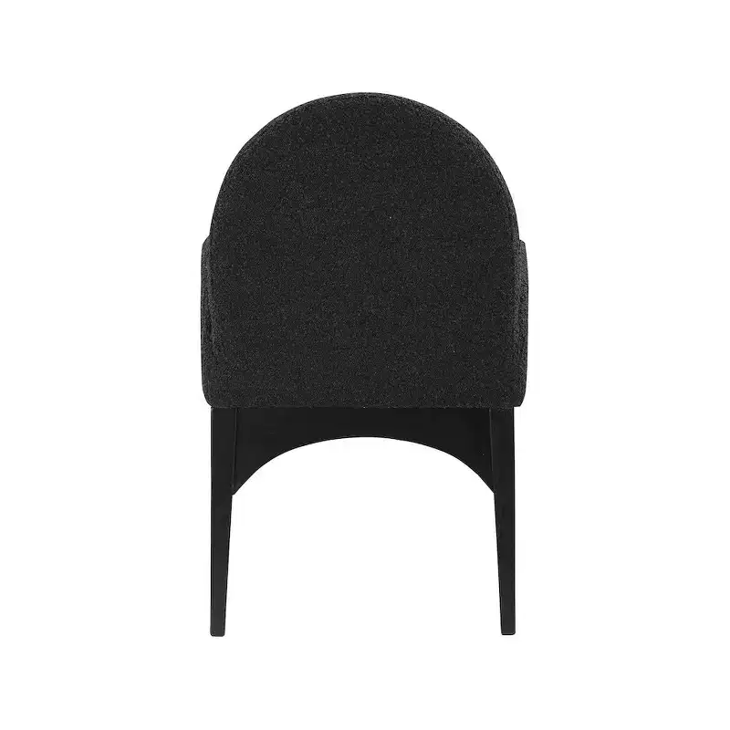Plywood Linen Upholstered Dining Arm Chair 23