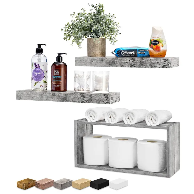 Floating Shelves for Wall  of 3 - 16L X 5.5W X 7.75H