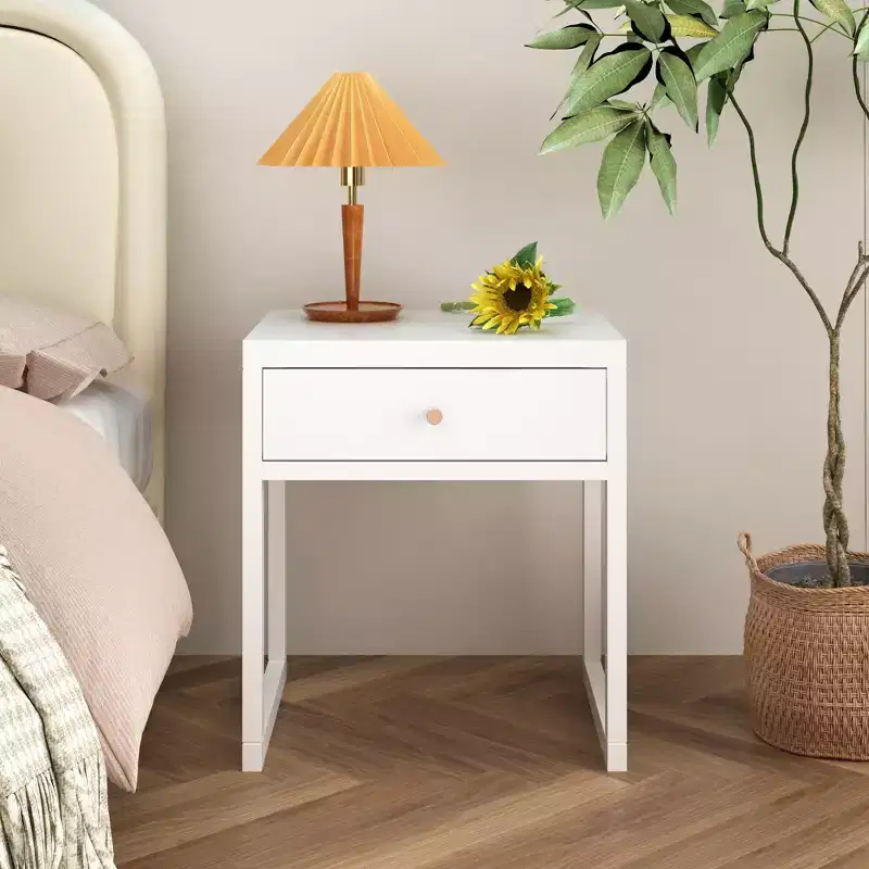 Minimalist Nightstand Drawer Storage Round/Cylinder