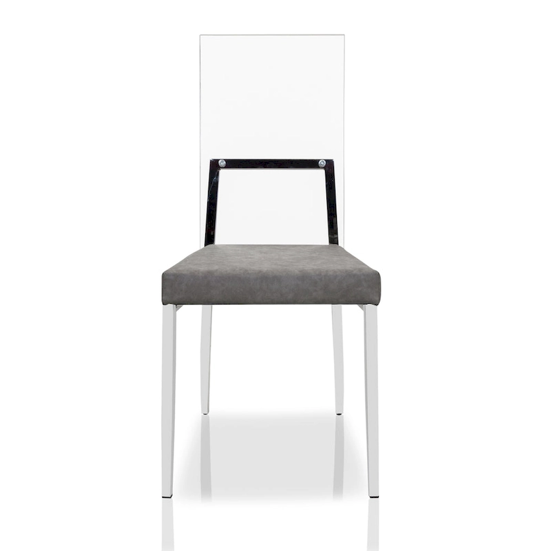 Copper Grove Brusartsi Modern Clear Acrylic Dining Chairs (Set of 2)