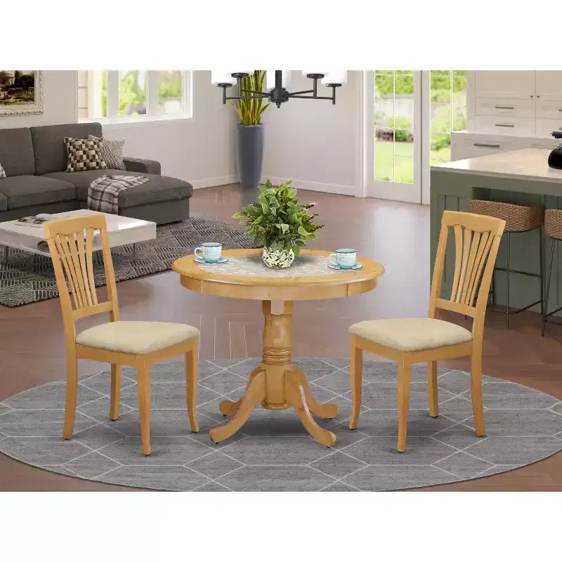 Small Kitchen Table Set with 2 Chairs - Dining Table and Chair Set