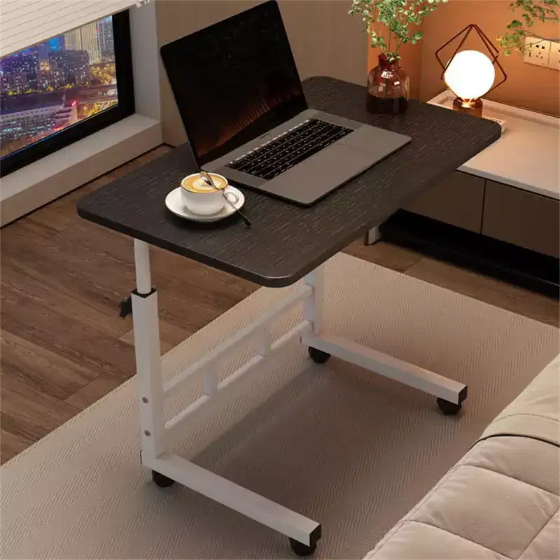 Standing Desk Adjustable Height, Mobile Stand Up Desk with Wheels, Small Computer Desk Rolling Desks, Portable Laptop Desk Home Office Desks