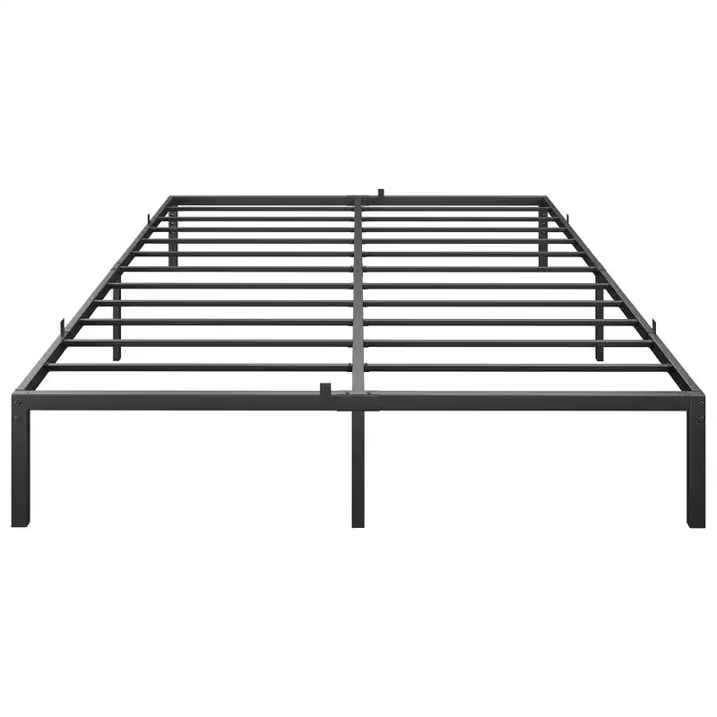 Metal Bed Frame,Heavy Duty Platform Bed w/Storage Space,Easy Assembly, No Box Spring Needed,Idea for Small Space
