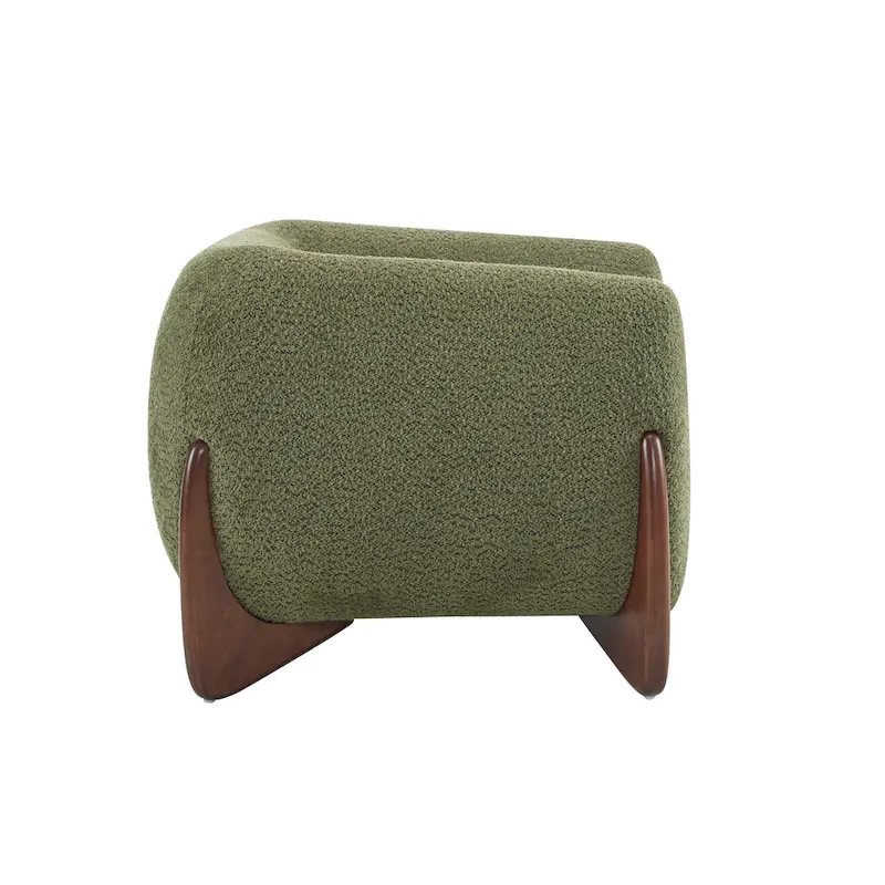 Tina Modern Upholstered Boucle Arm Club Chair by Christopher Knight Home