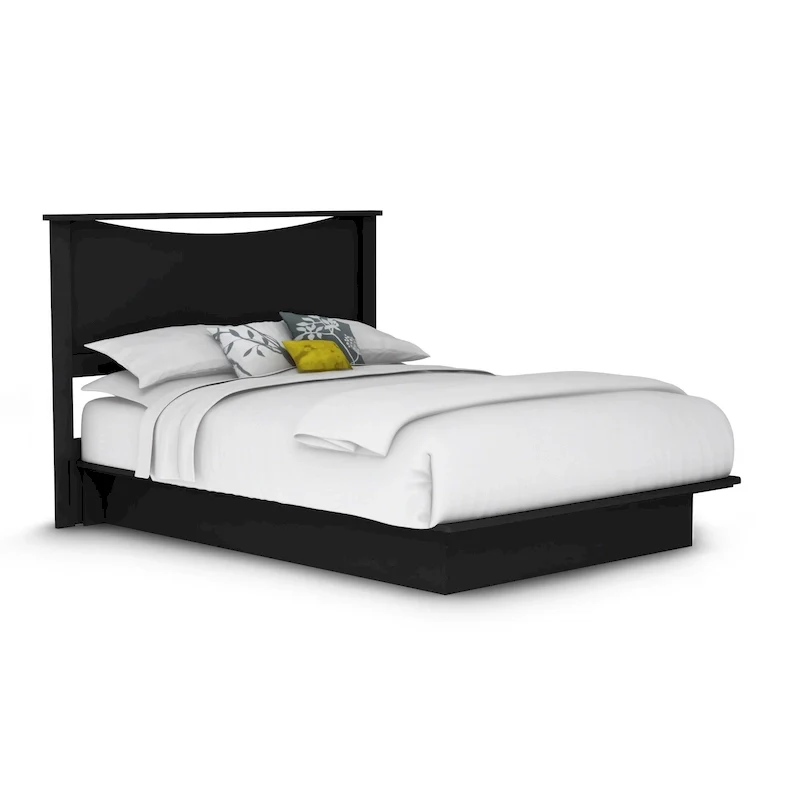 Queen Platform Bed and Headboard (54/60)