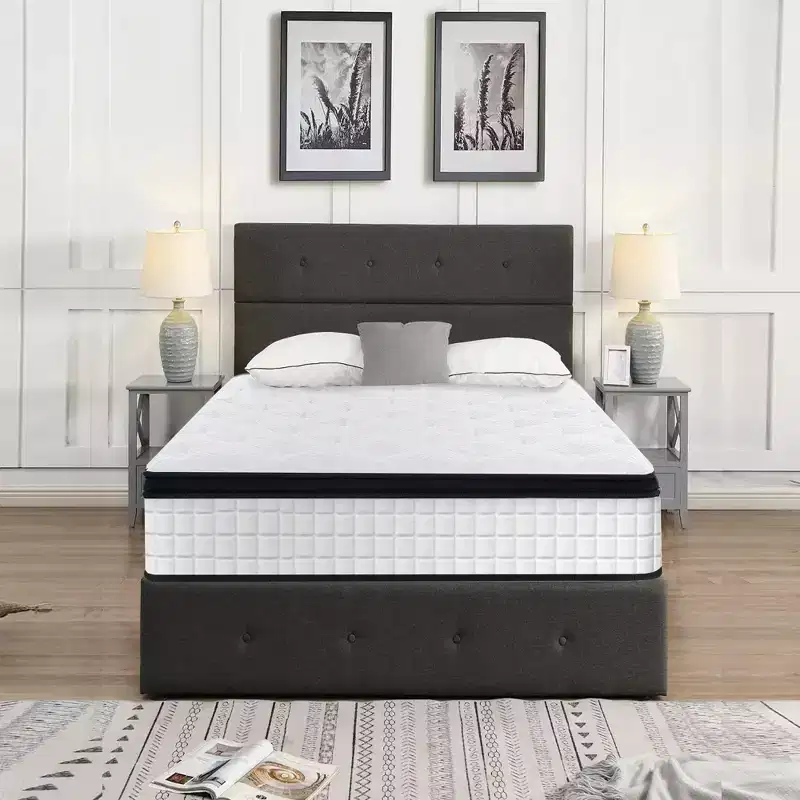 GDFStudio Cliff Modern 12 Breathable Cool Cover and Memory Foam Hybrid Mattress