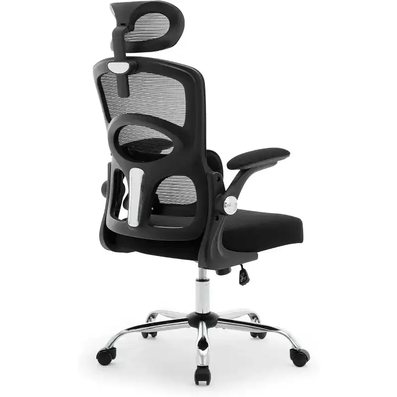 Ergonomic Desk Chair - Mesh Office Desk Chair w/ Wheels, High-Back Computer Gaming Chair with Adjustable Headrest, Rolling Swivel Task Chair