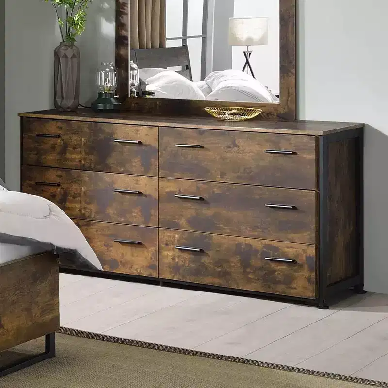 Dresser Rustic Oak/Black Finish