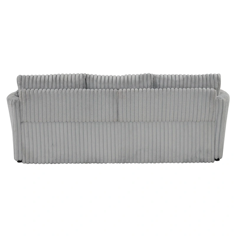 Modern Fabric Sleeper Sectional with USB and 2 pillows