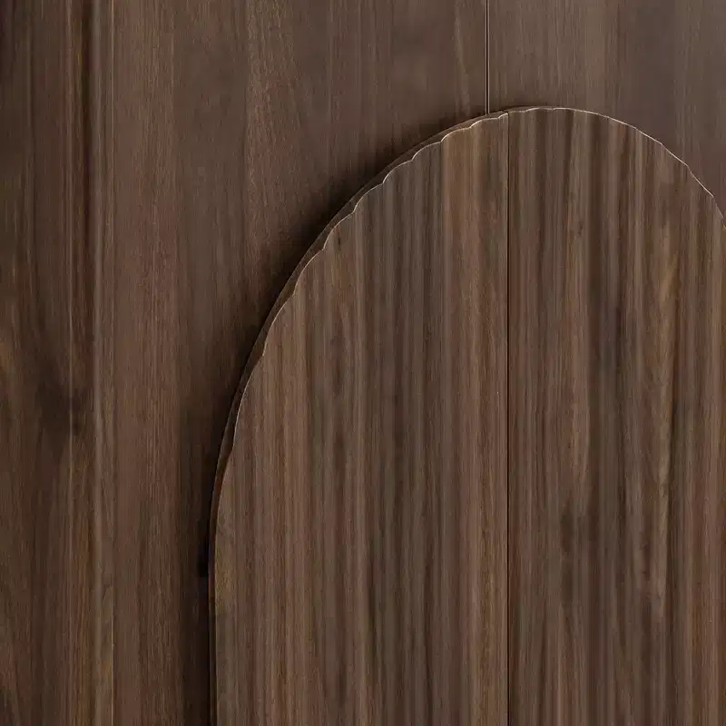 Modern Sideboard Buffet Cabinet with Wave Design