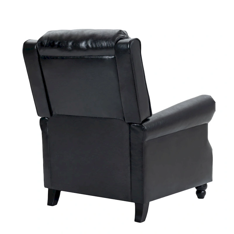 2 Set Modern Padded Seat Recliner Chair with PU Leather/Fabric