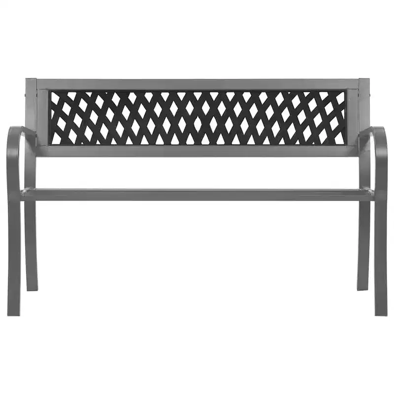 Steel Garden Bench - Sturdy Outdoor Seating for Your Garden & Patio