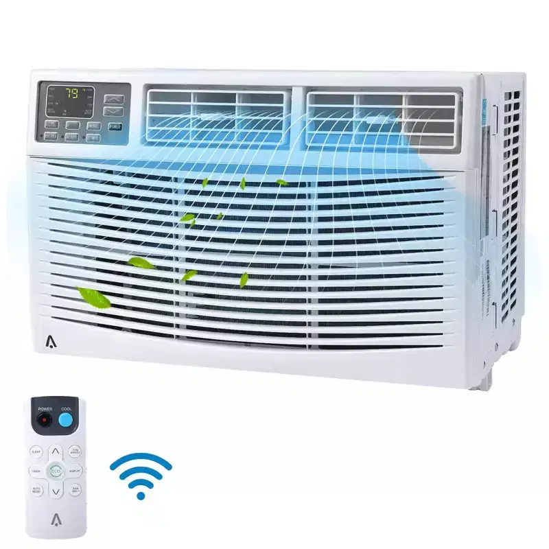GustoWave Small Window Air Conditioner, White, New