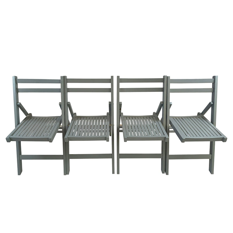 Wood Folding Chair Set of 4