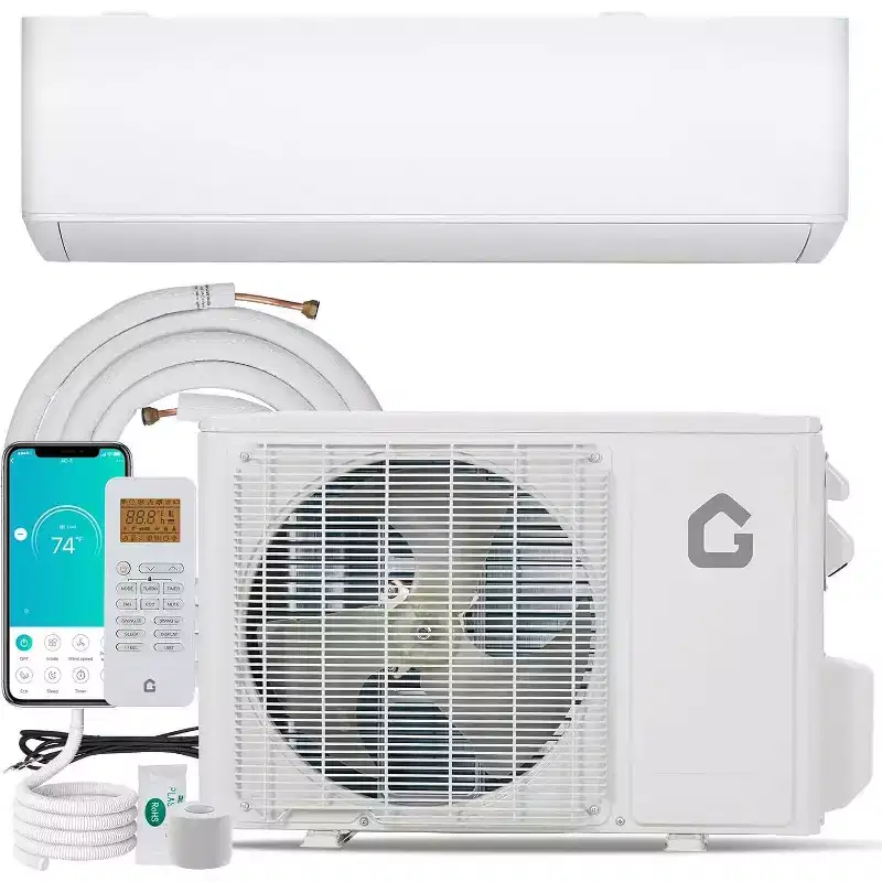 Acekool 18000 BTU Mini Split Air Conditioner & Heater, 23 SEER2, Ductless Wall AC with Heat Pump, Inverter, WiFi, for Rooms up to 1250 Sq Ft