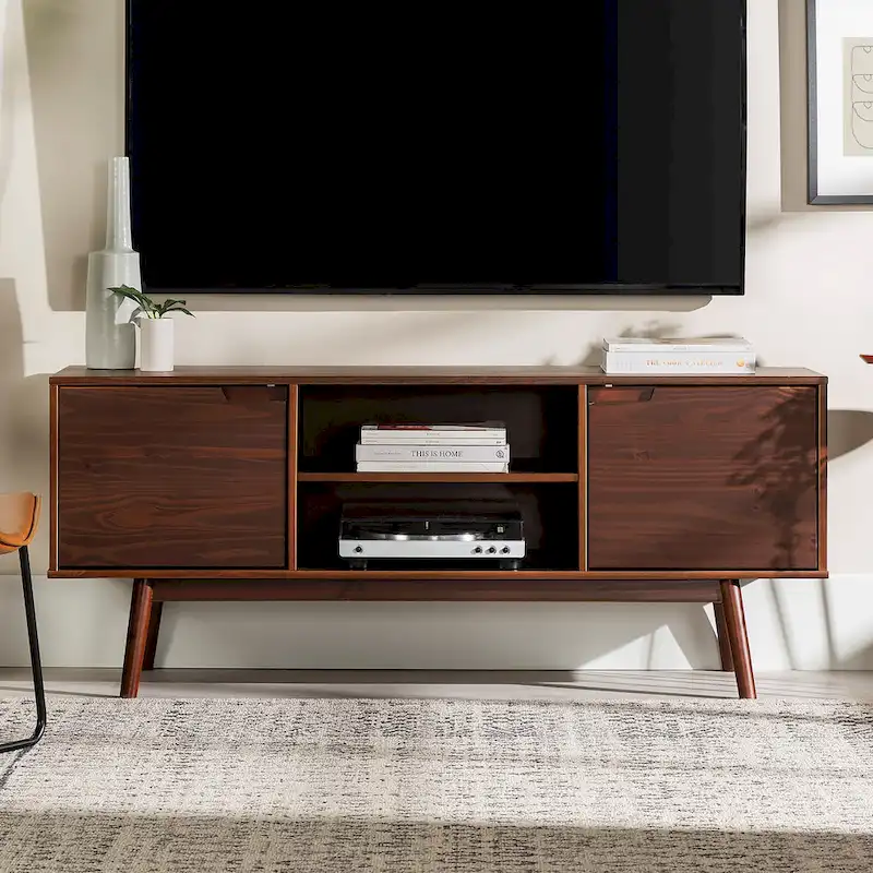Middlebrook 58-inch Mid-Century Solid Wood TV Stand