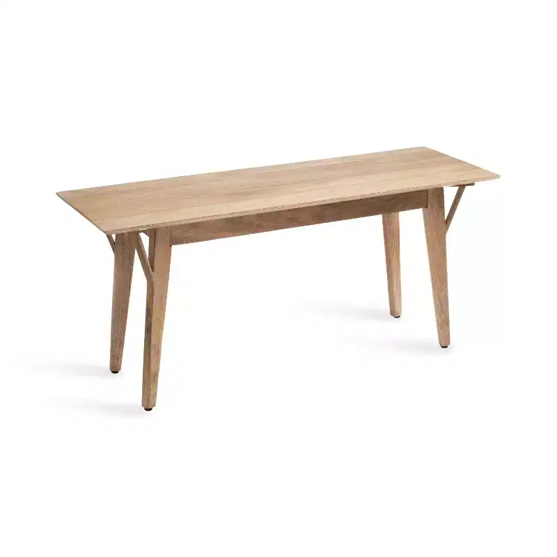 Kate and Laurel McCutcheon Rectangle Wood Bench, 42x14x18, Natural