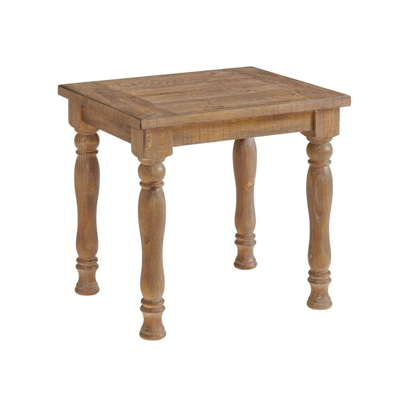Highland Turned Leg End Table, 22x26