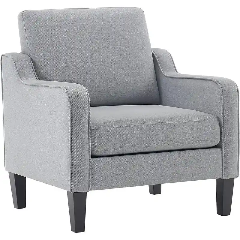 Mid-Century Modern Accent Chair, Single Seat – Multi-Color Options