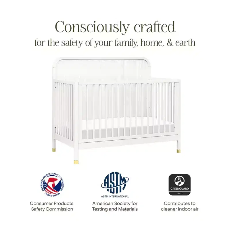 Namesake Brimsley Tambour 4-in-1 Convertible Crib - Warm White