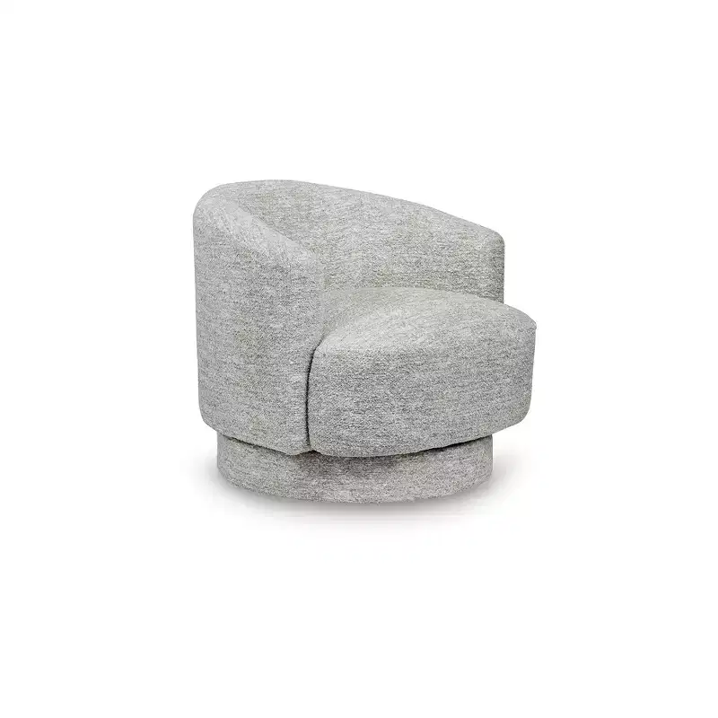 360-Degree Swivel Accent Chair – Stone Gray