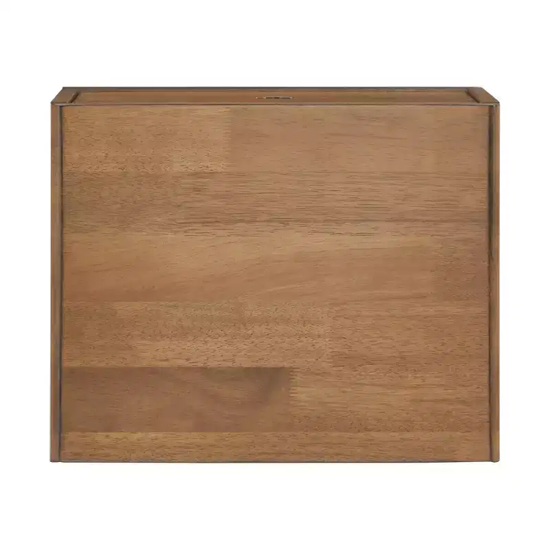 Oak Finish 2-Drawer Nightstand