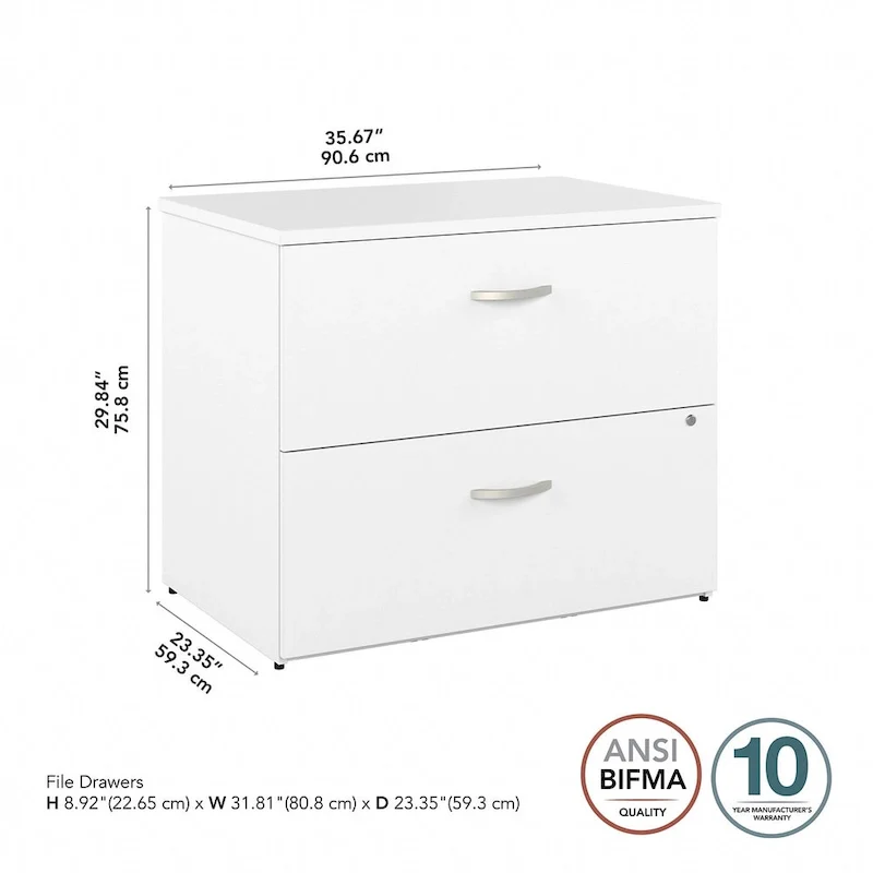 2 Drawer Lateral File Cabinet by