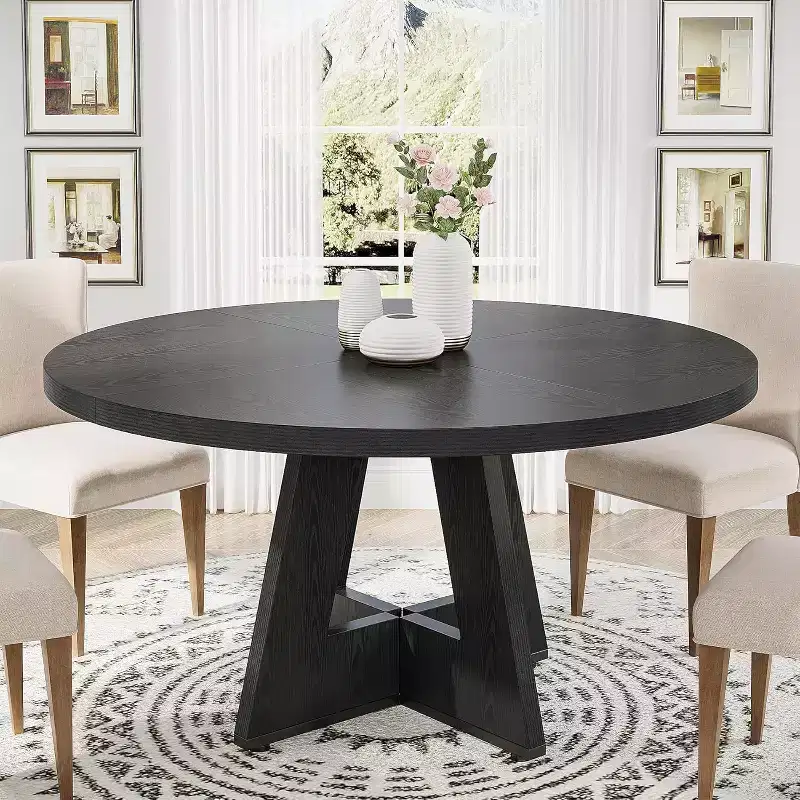47 Inch Round Dining Table for 4 people